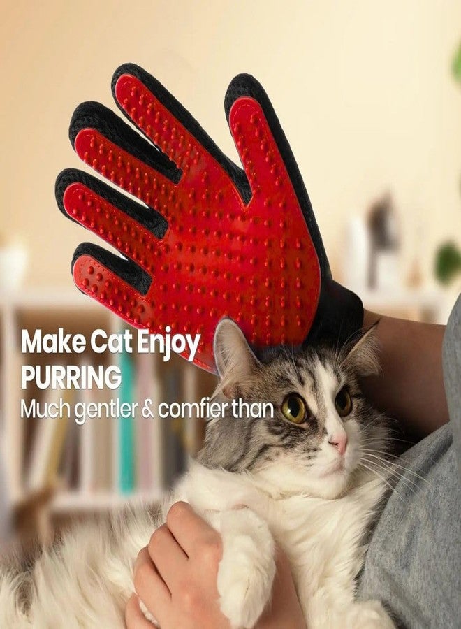 PET FUN® Single-Sided Pet Grooming Glove for Dogs & Cats - 255 Silicone Tips | Deshedding, Massaging & Bathing Glove Brush | Right Hand | Adjustable Strap - (Colour May Vary) - Image 4